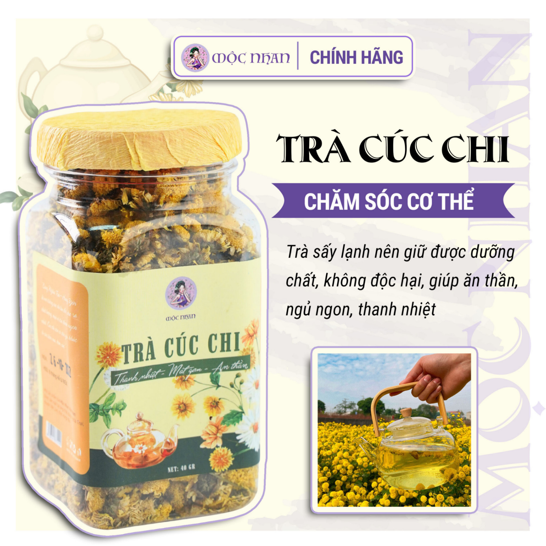 Trà cúc chi Mộc Nhan