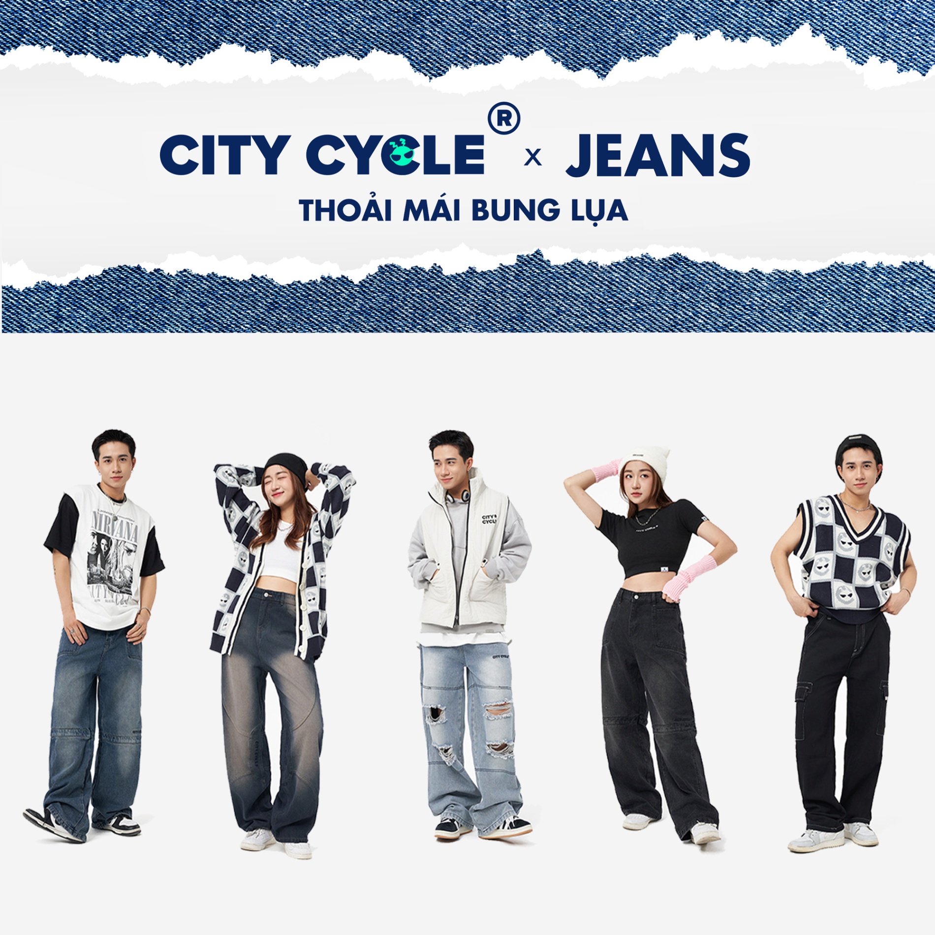 Local Brand City Cycle tung ra BST Jeans chất lượng, phù hợp mặc Tết 2024