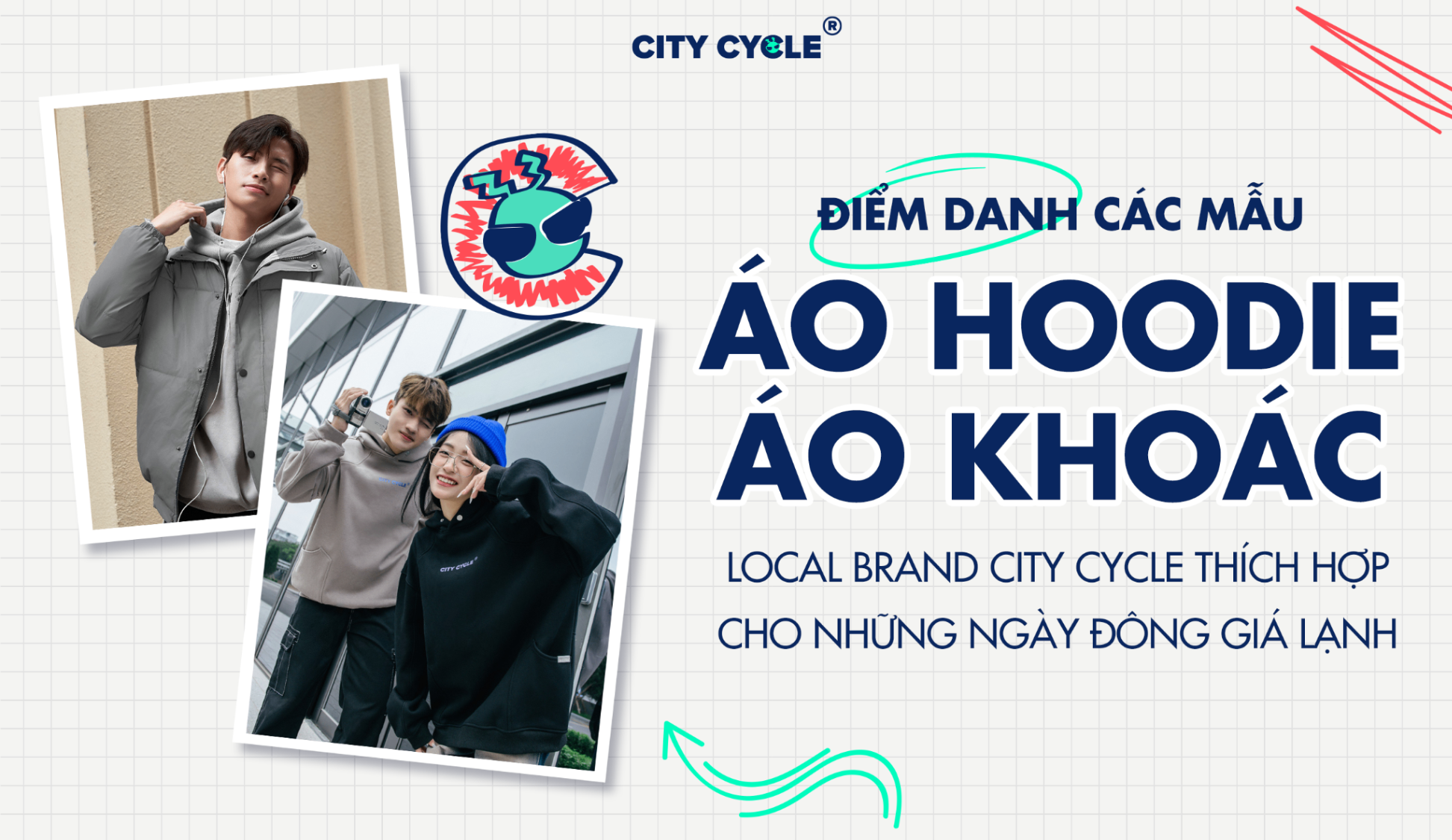 Điểm danh các mẫu áo Hoodie, áo khoác Local Brand City Cycle thích hợp cho những ngày đông giá lạnh