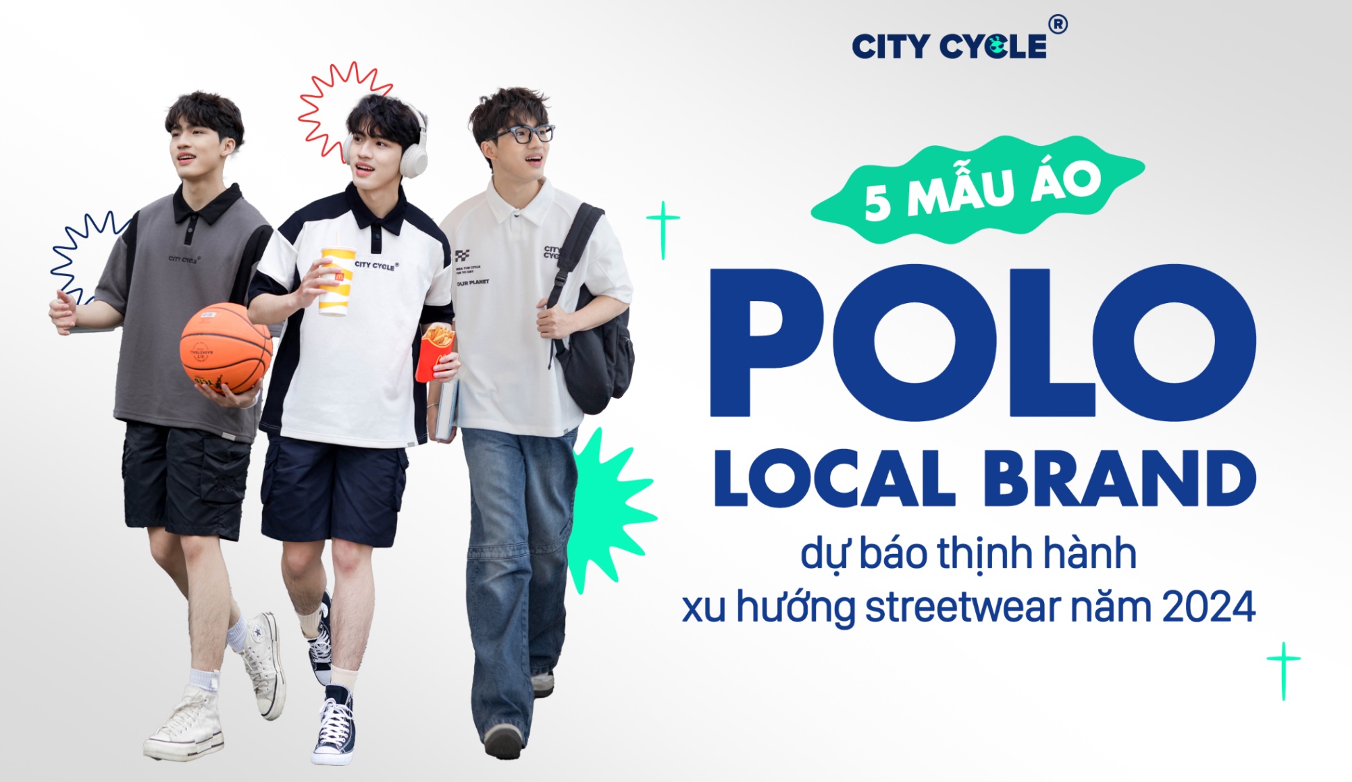 5 mẫu áo Polo Local Brand dự báo thịnh hành xu hướng streetwear năm 2024