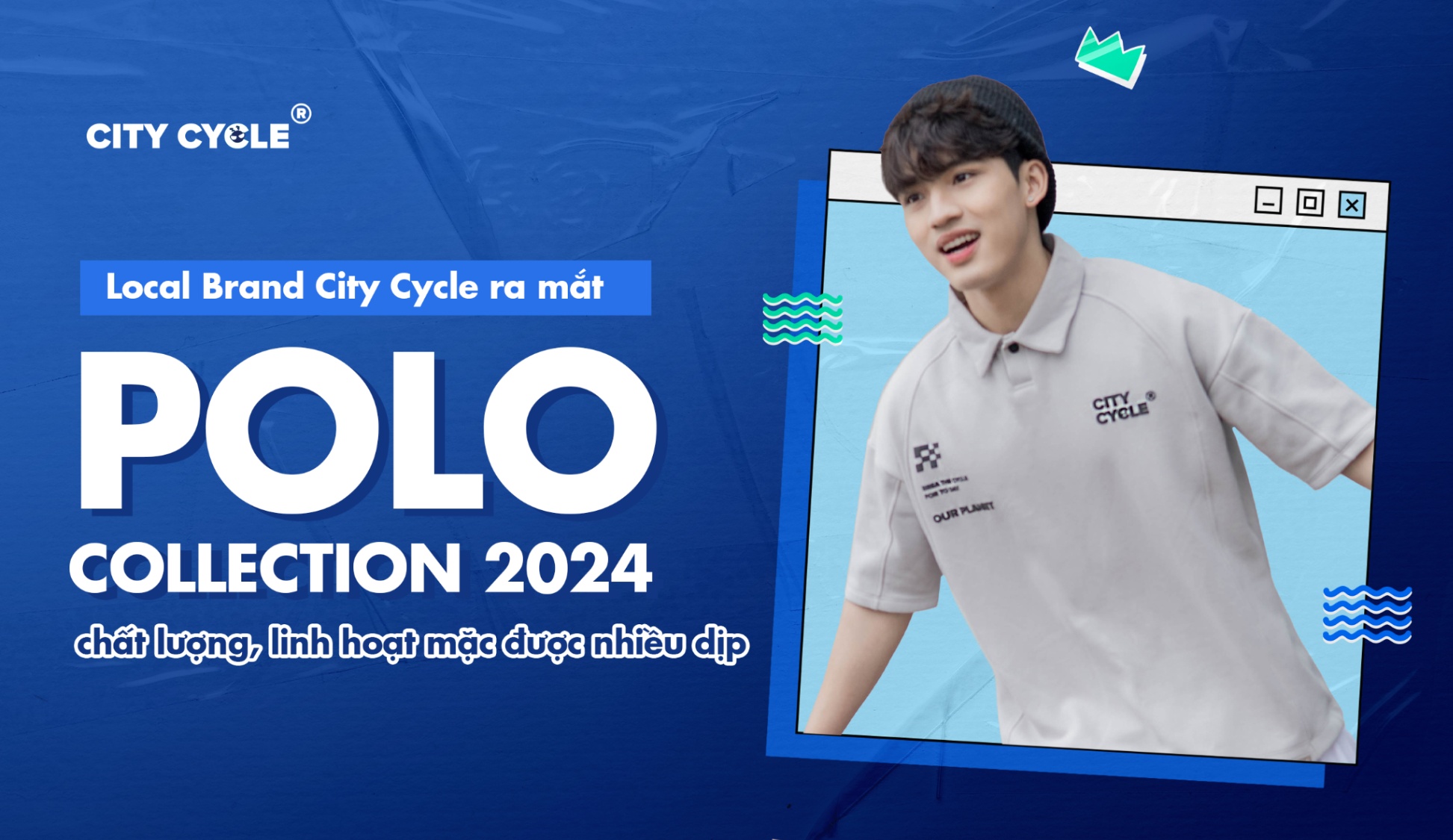 Local Brand City Cycle ra mắt Polo Collection 2024 chất lượng, linh hoạt mặc được nhiều dịp