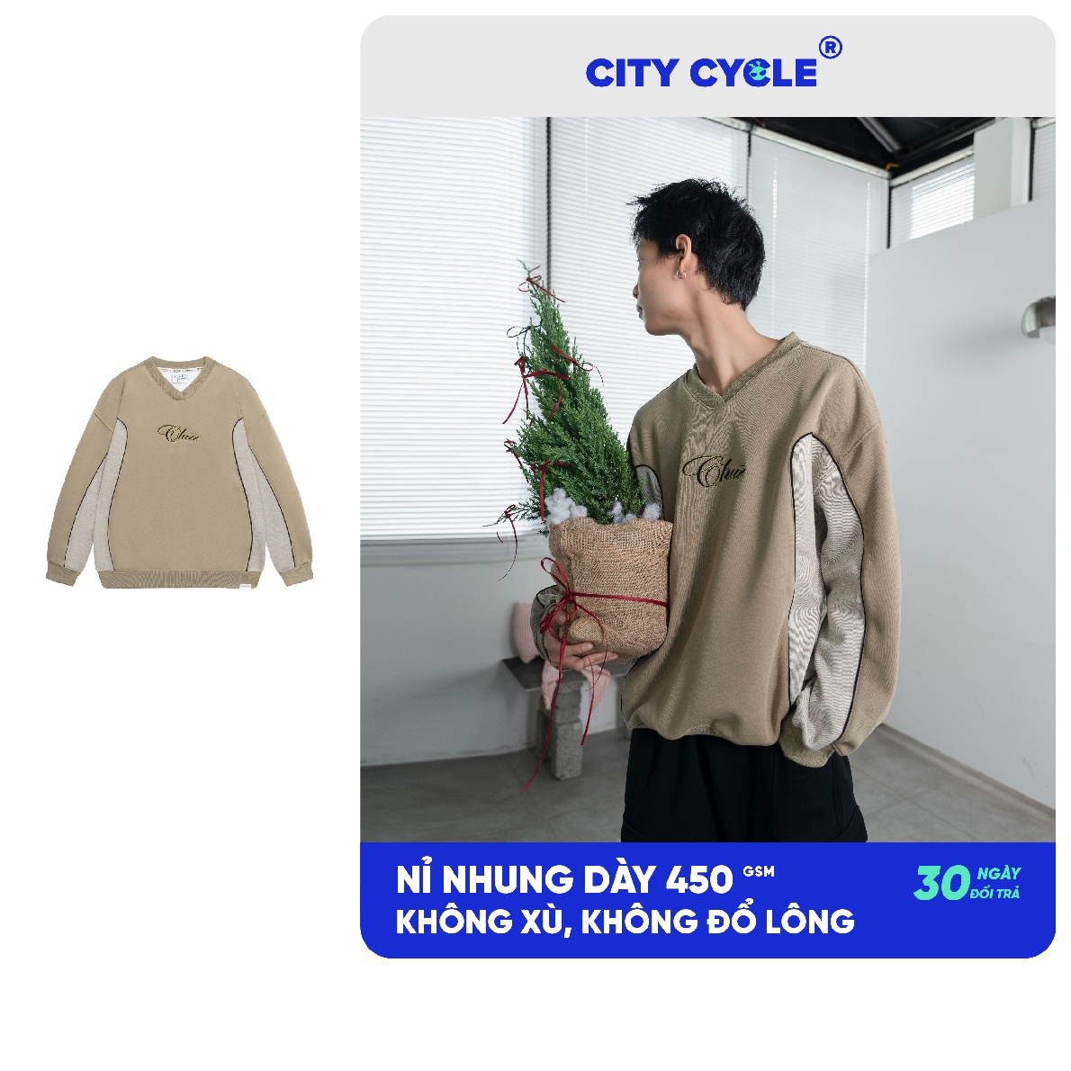 ÁO SWEATER JERSEY CHẤT