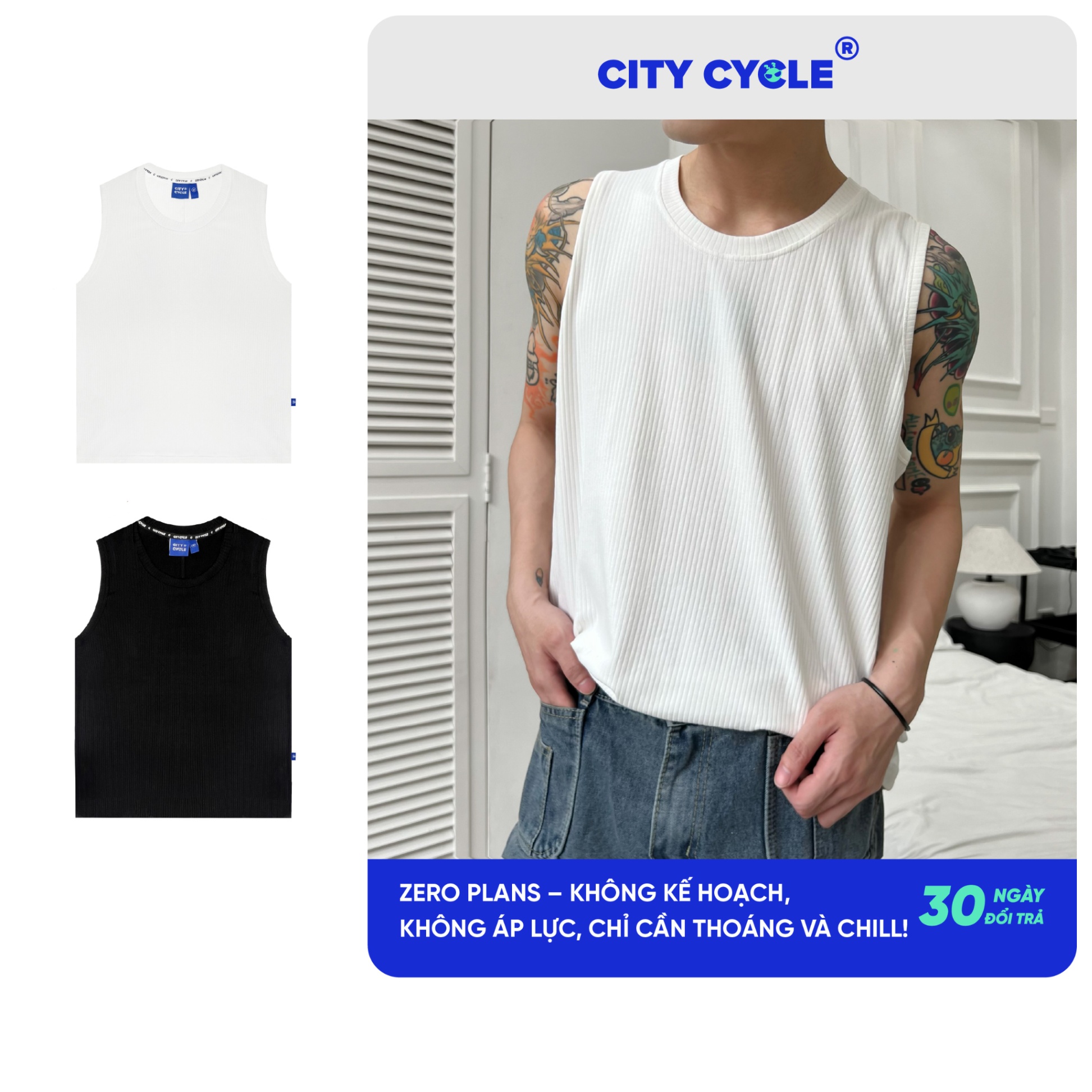 SET 2 ÁO TANKTOP ZERO PLANS