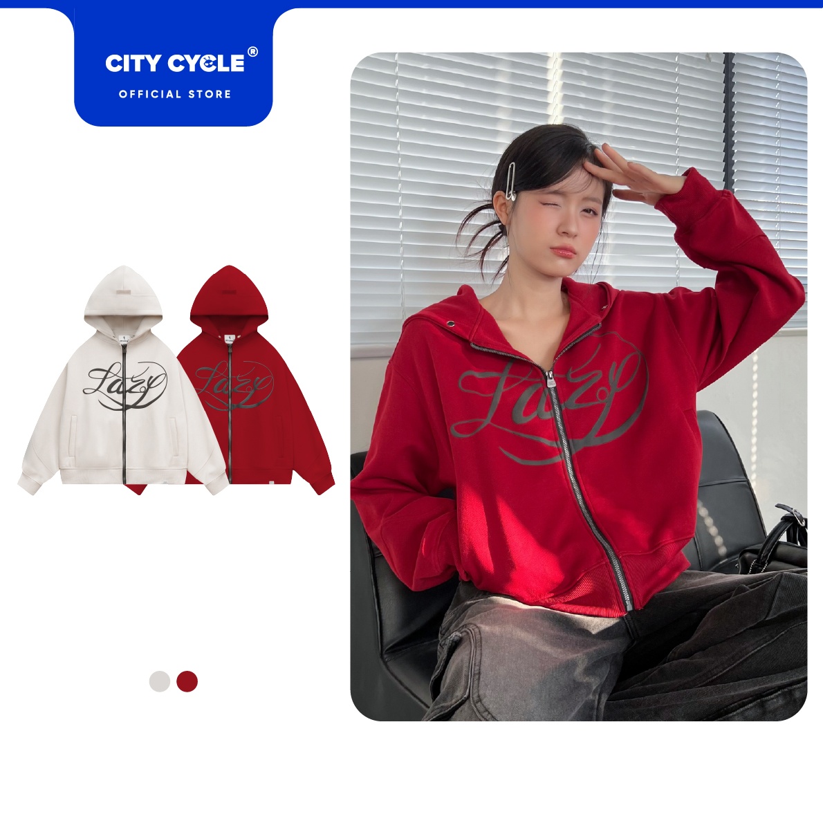 ÁO KHOÁC HOODIE ZIP STELLAR