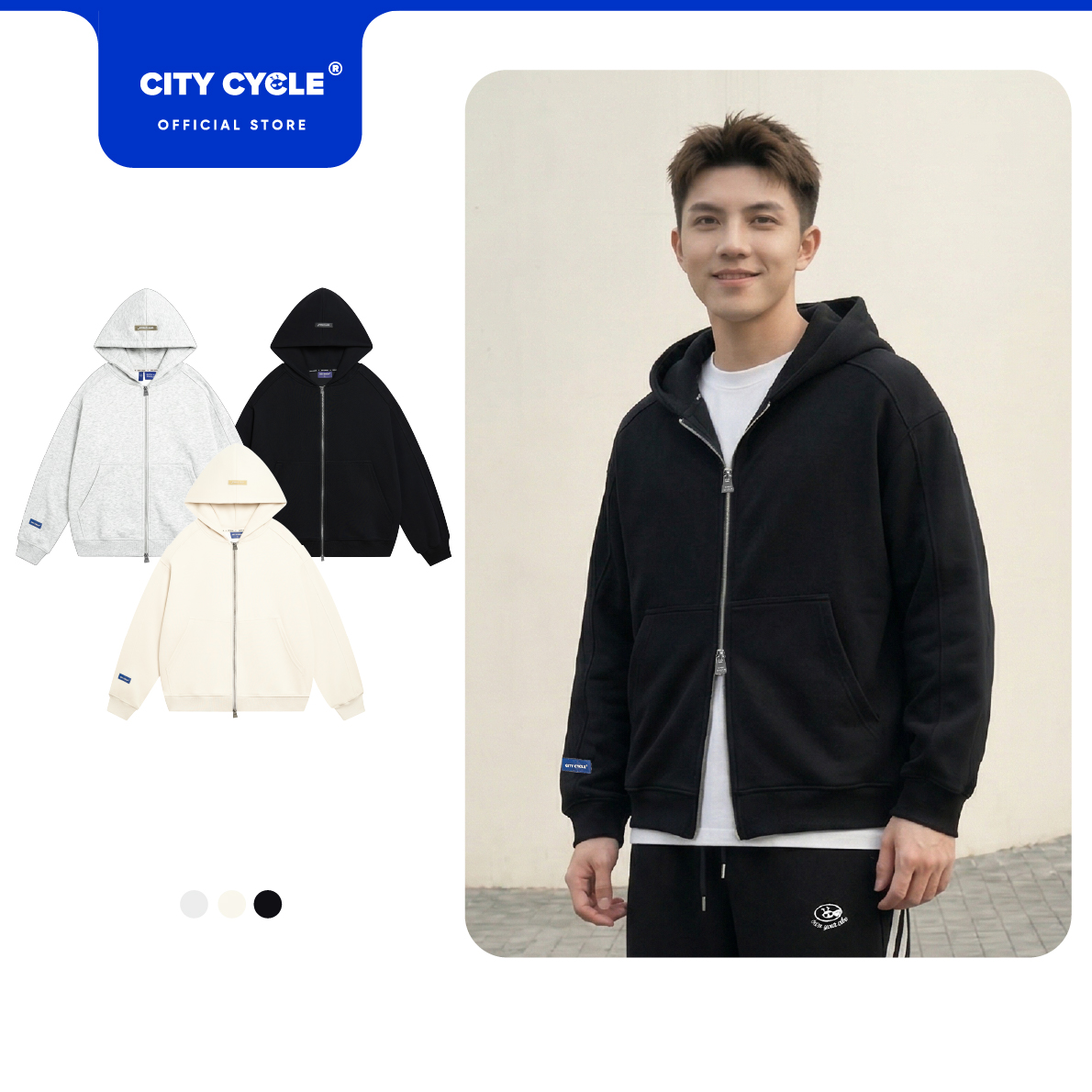 ÁO KHOÁC HOODIE ZIP ON MY WAY