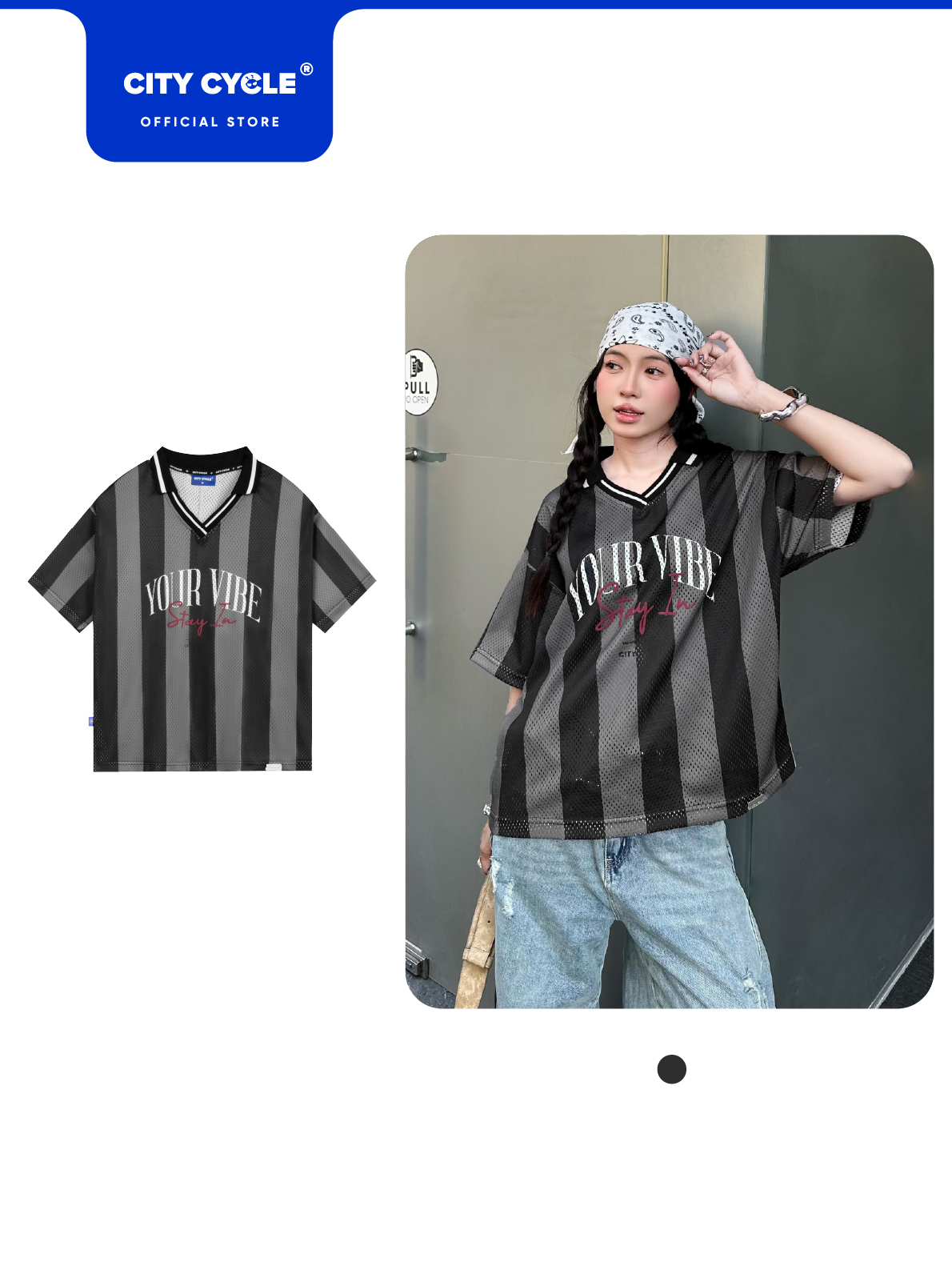 ÁO POLO VIBE STRIPE
