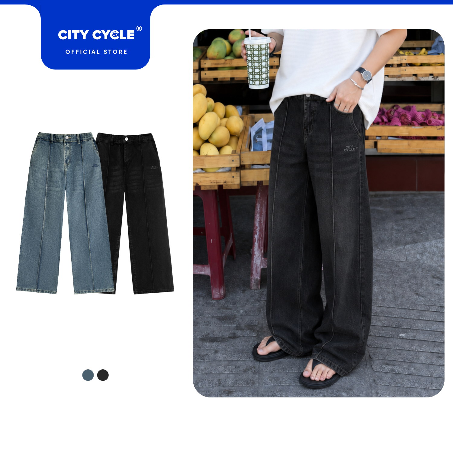 QUẦN JEANS EASY DENIM
