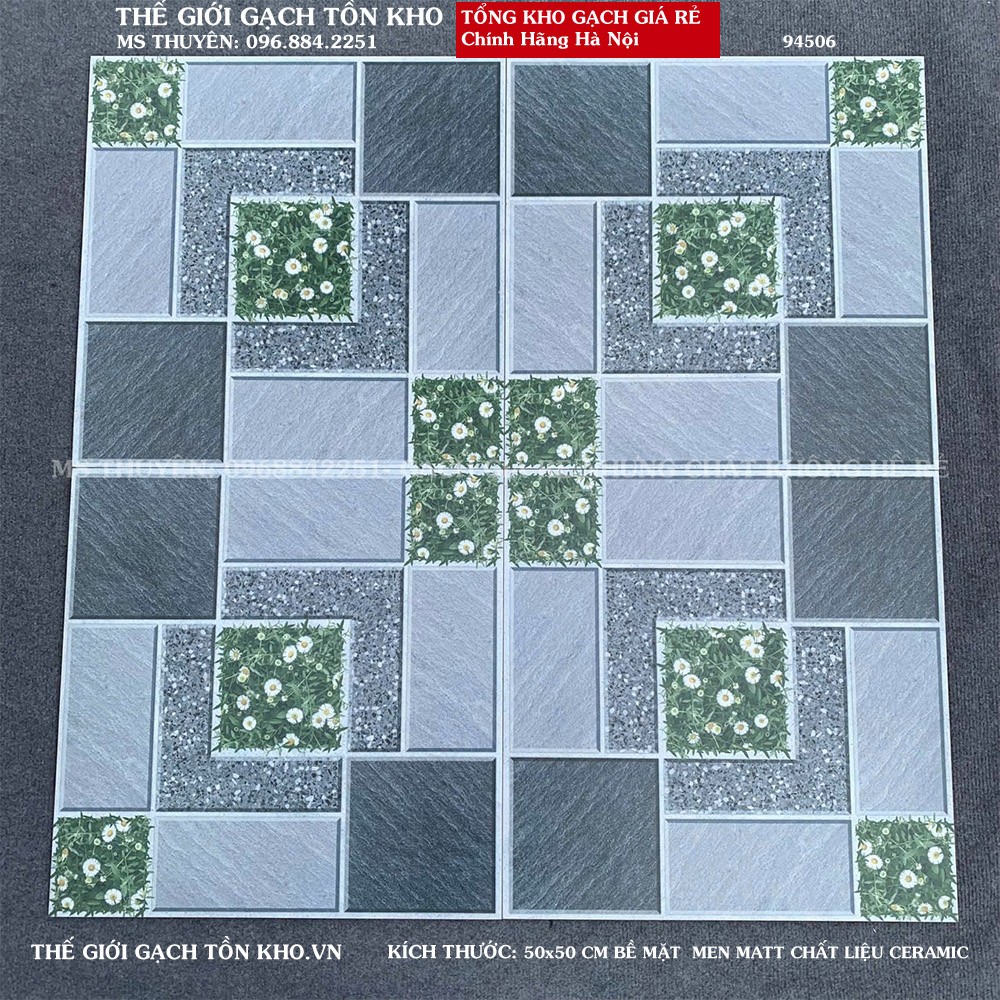 Gạch lát sân giá rẻ 50x50 94506 Loại 1