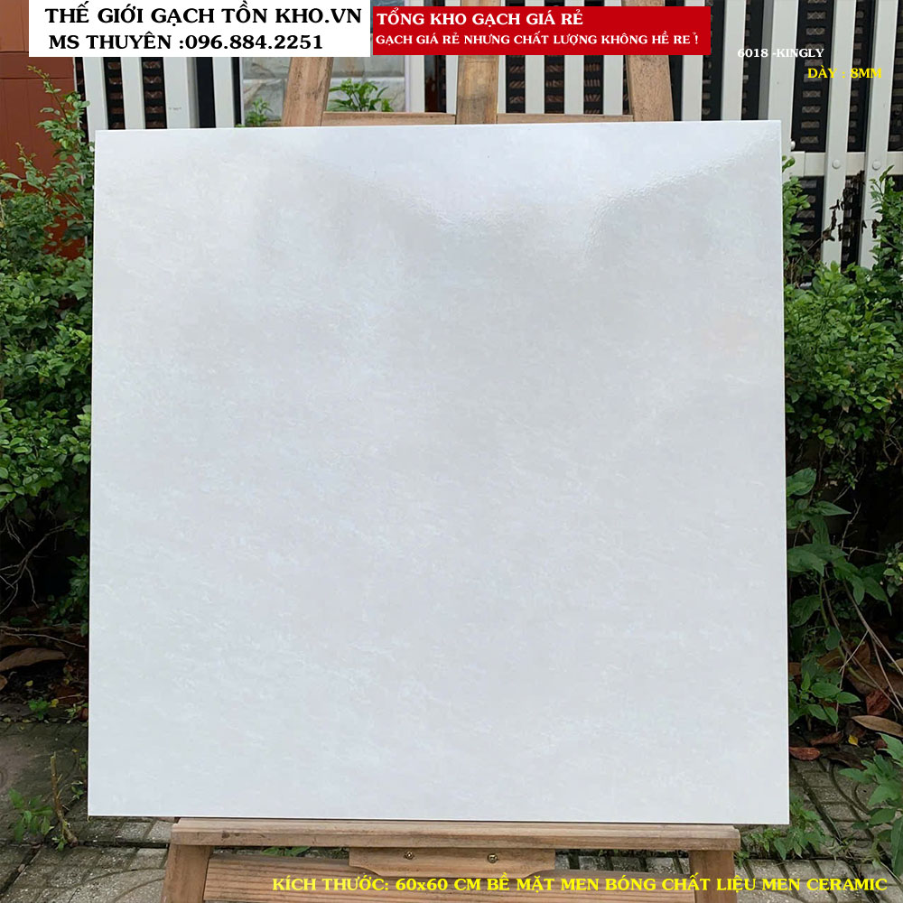 Gạch lát nền giá rẻ 60x60 Mikado 6018 Loại B
