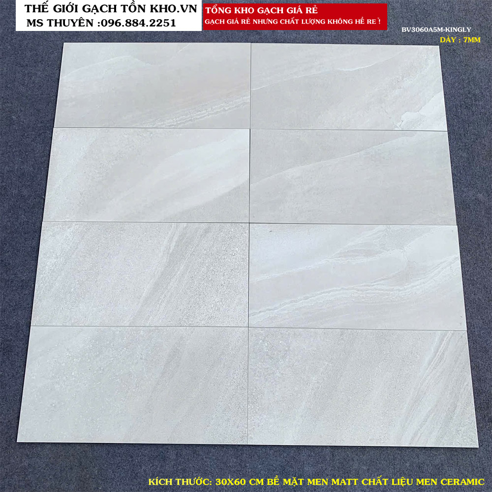 Gạch ốp tường men matt MIKADO 30X60 BV3060A5M Loại 1