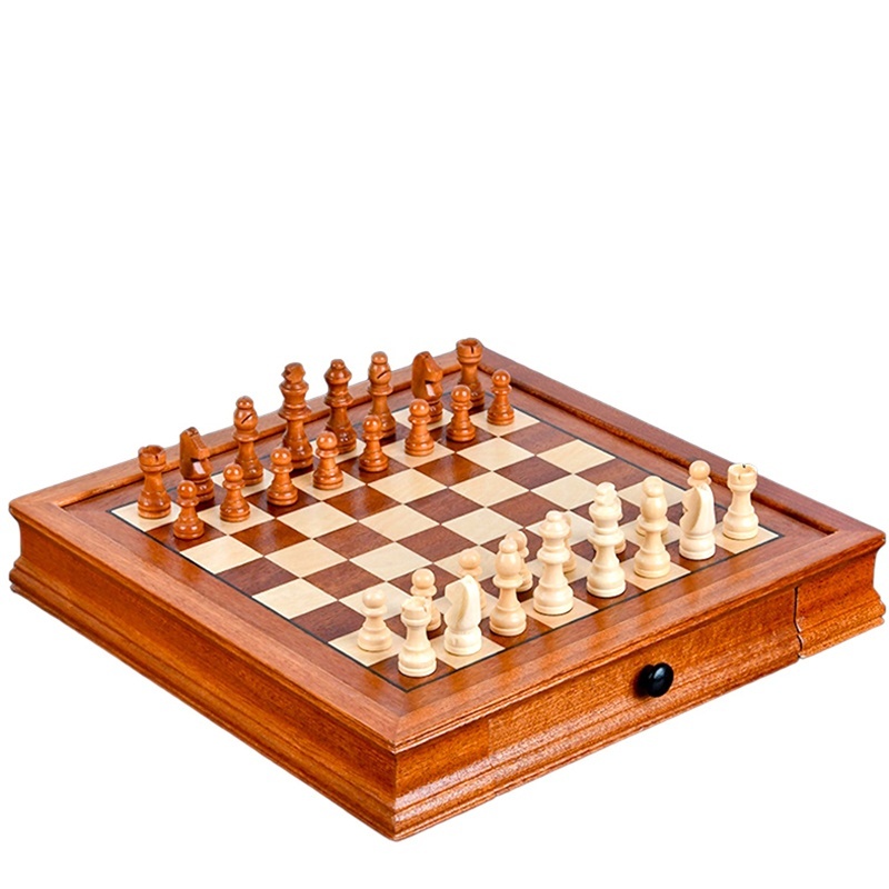 Bộ Cờ Vua Nam Châm Cao Cấp Được Làm Từ Gỗ Óc Chó Thiết Kế Độc Đáo Bàn Cờ Cao Tặng Kèm 2 Hậu