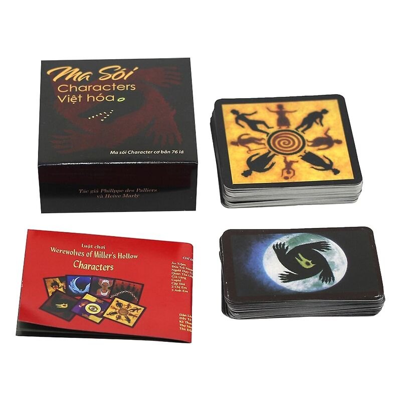 Thẻ bài Ma sói Character Việt Hóa Boardgame Hấp Dẫn