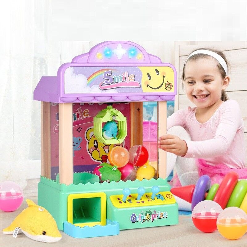 Đồ Chơi Máy Gắp Thú Bông News Version Loại Lớn Đồ Chơi Trẻ Em Vui Nhộn (Tặng Kèm 3 Thú Bông)