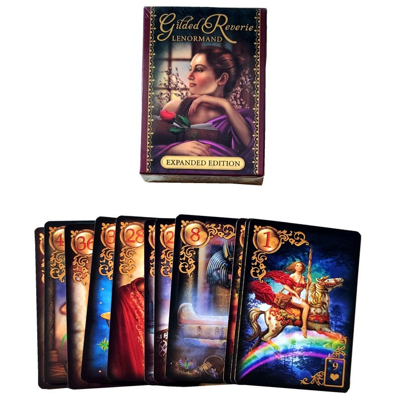 Bộ Bài Bói Tarot Lenormand Gilded Reverie 47 Lá Bài Tiếng Anh