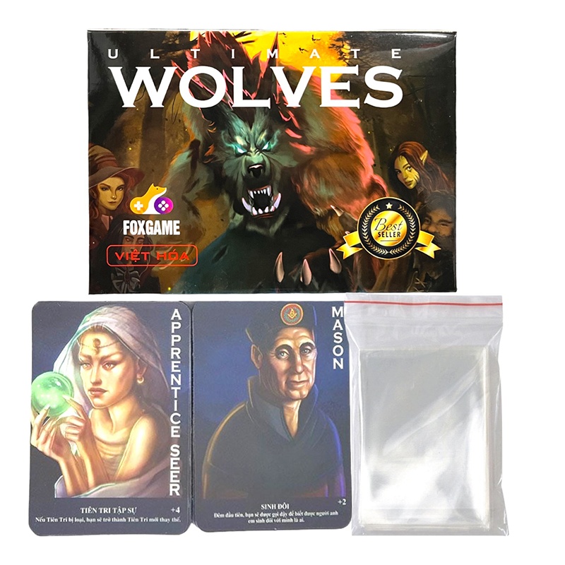 Bộ bài Ma sói tiếng Việt 78 lá tặng kèm bọc bài chống nước