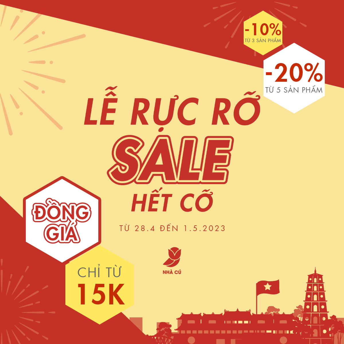 LỄ RỰC RỠ - SALE HẾT CỠ