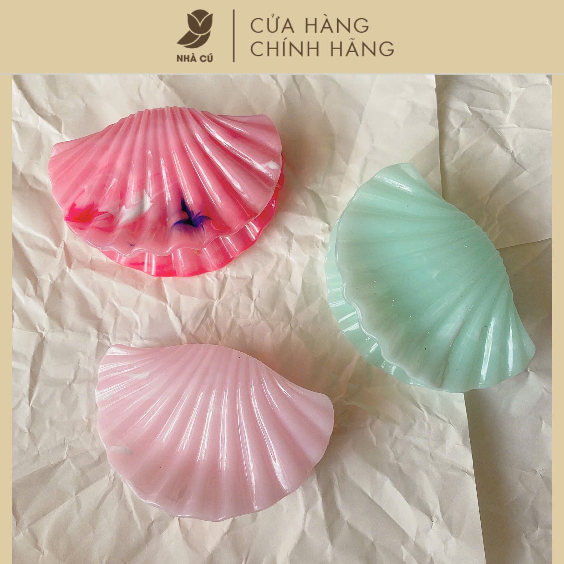 KẸP TÓC HÌNH VỎ SÒ VÂN ĐÁ 6059
