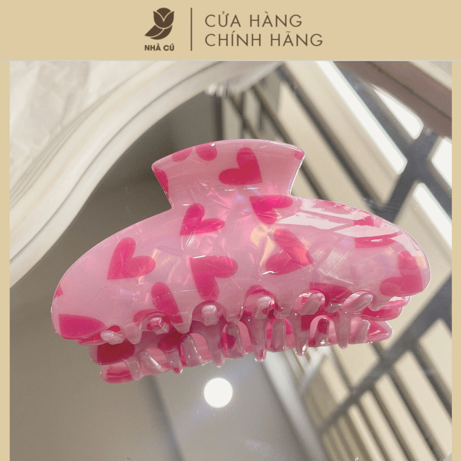 KẸP TÓC XÀ CỪ IN TIM 6126