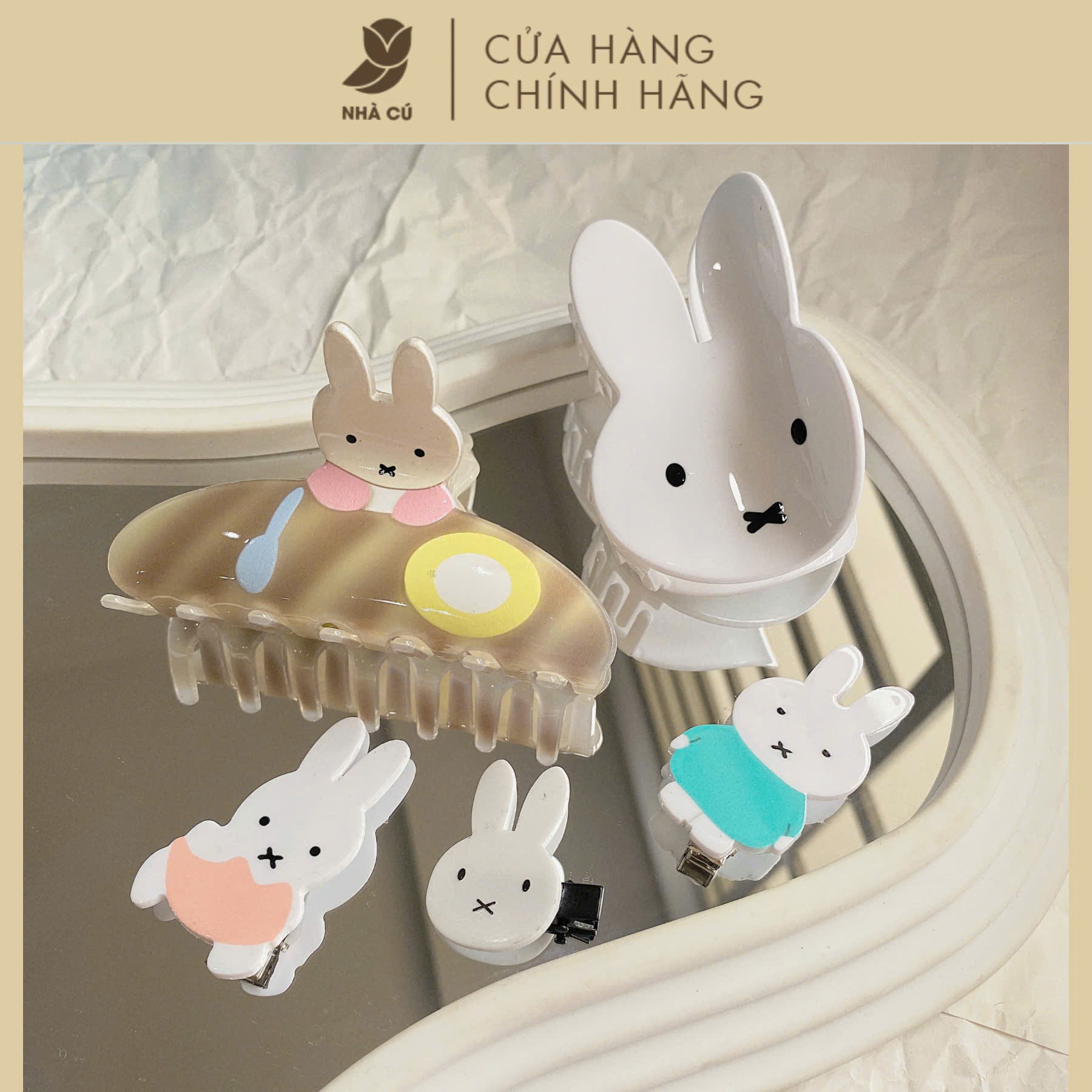 KẸP IN HÌNH THỎ 6099