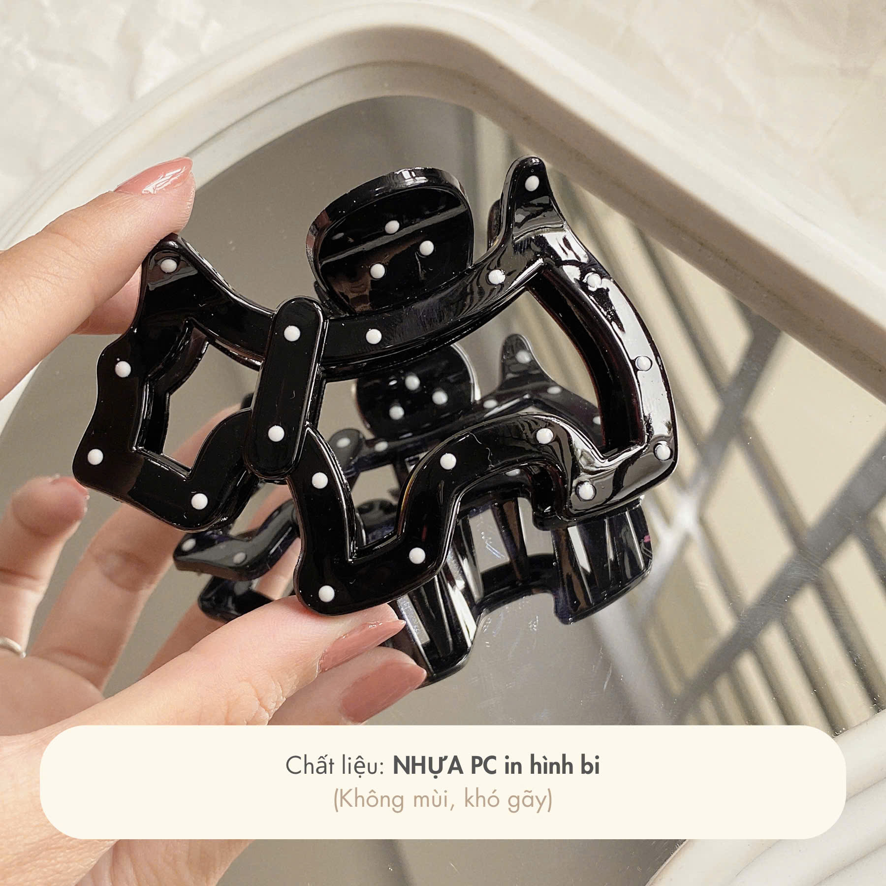 KẸP TÓC CHẤM BI 6110