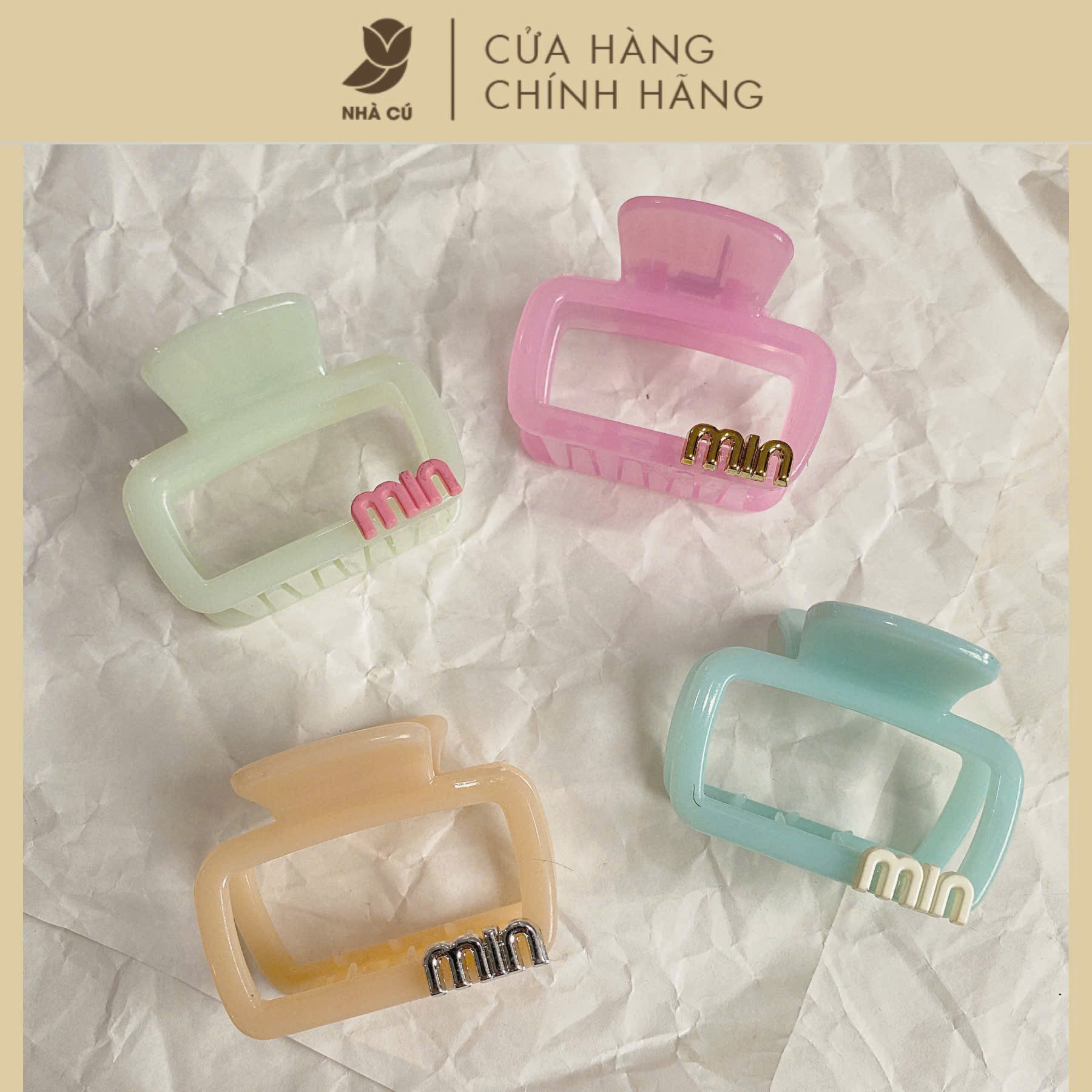 KẸP TÓC HÌNH THANG CHARM MIN 6093