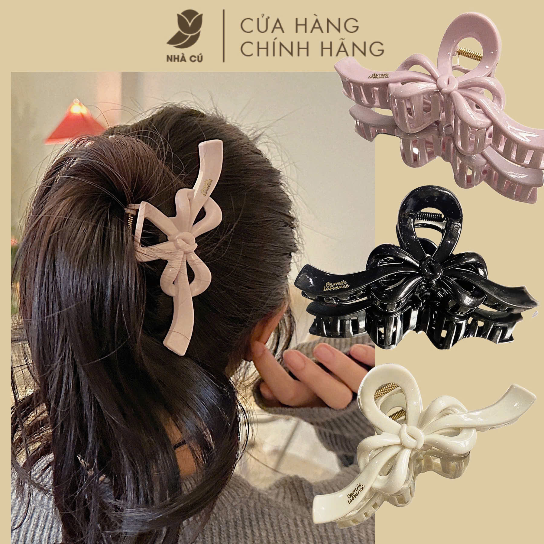 KẸP TÓC NƠ BAMETTE 6121