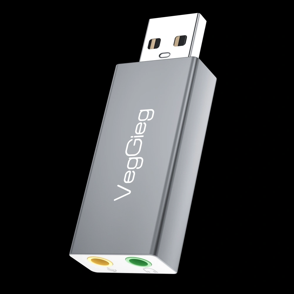 USB Sound Card 2.0 VEGGIEG V-K102 / USB ÂM THANH