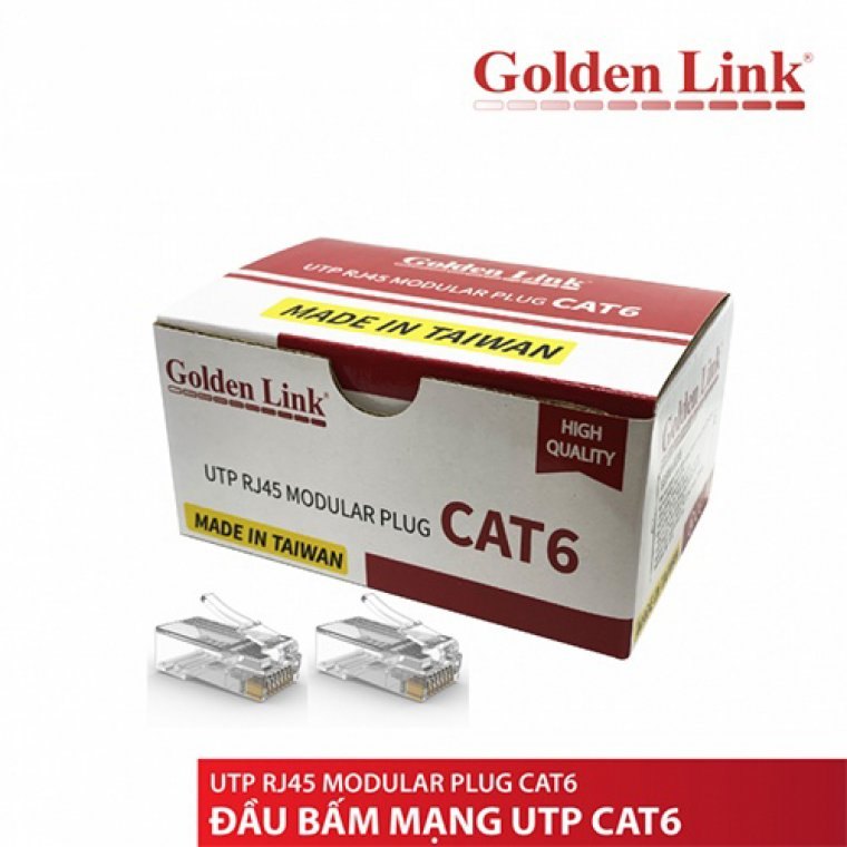 Đầu mạng RJ45 Cat6 Golden Link