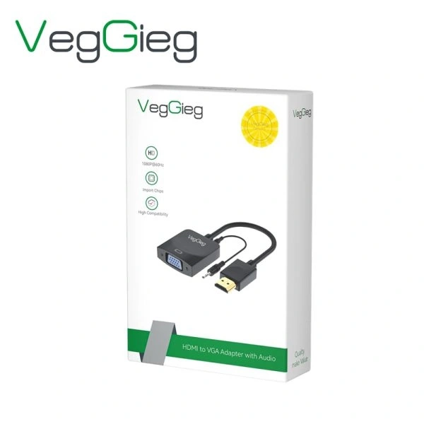 Cáp chuyển HDMI ra VGA Có Audio VegGieg V-Z902