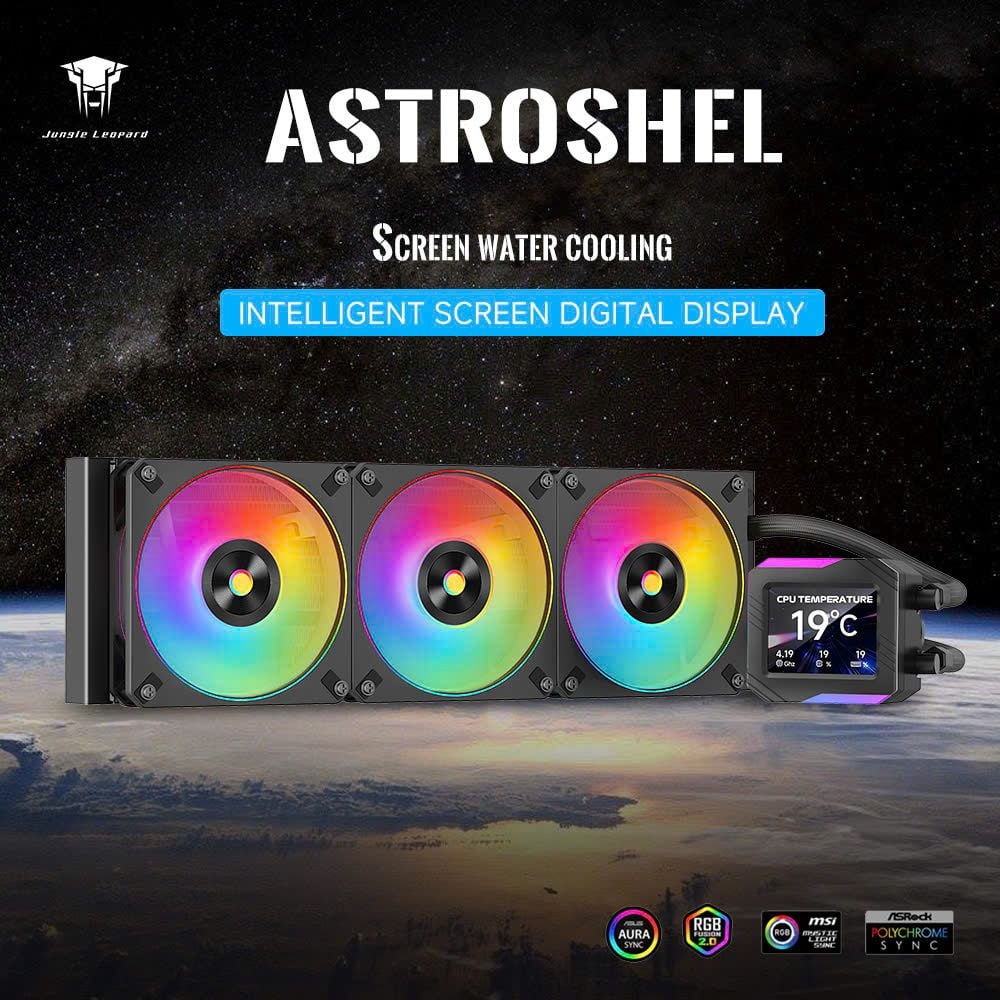 Tản nhiệt nước Leopard Astroshell 240 Argb Digital LCD V2 - Đen