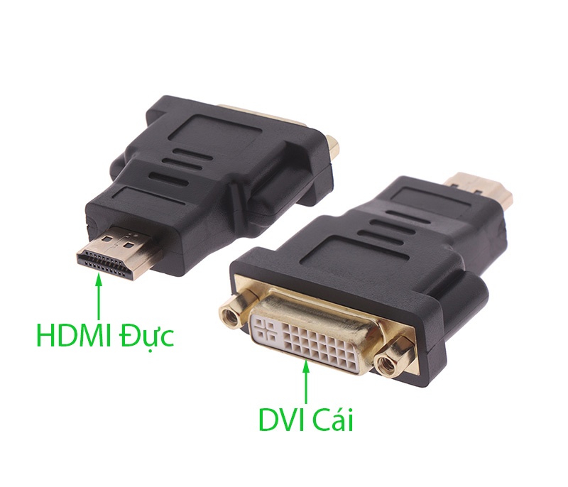 Đầu chuyển HDMI ra DVI cái 24+5 Shengwei DA401B