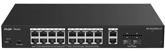Switch POE 16P Ruijie RG-ES220GS-LP