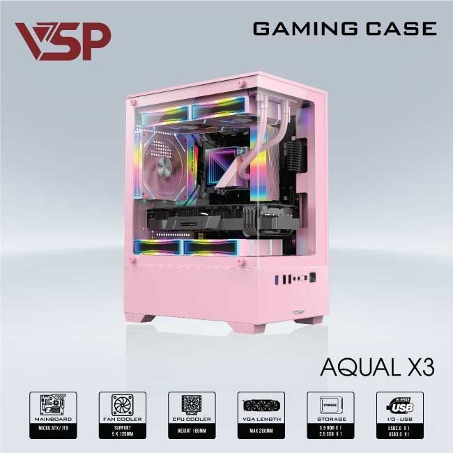Case Magic Aqua X3 - Hồng