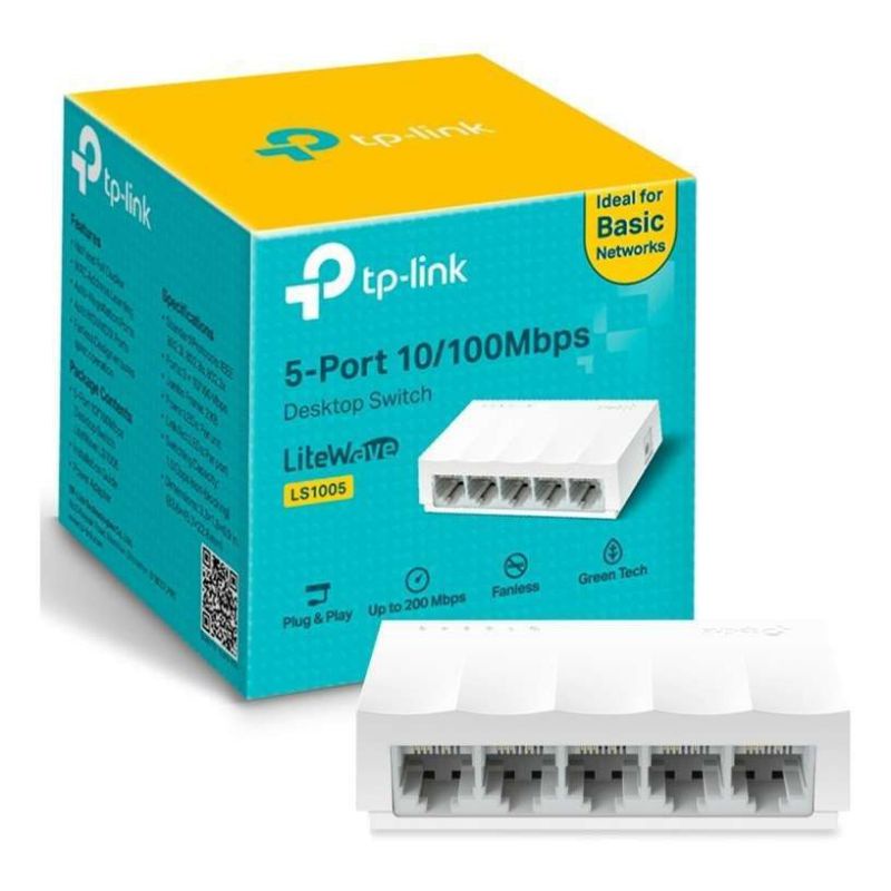 Switch TPlink 5 port 10/100 LS1005