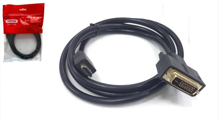 Cáp chuyển HDMI to DVI (24+1) 1.5M Unitek Y-C217E