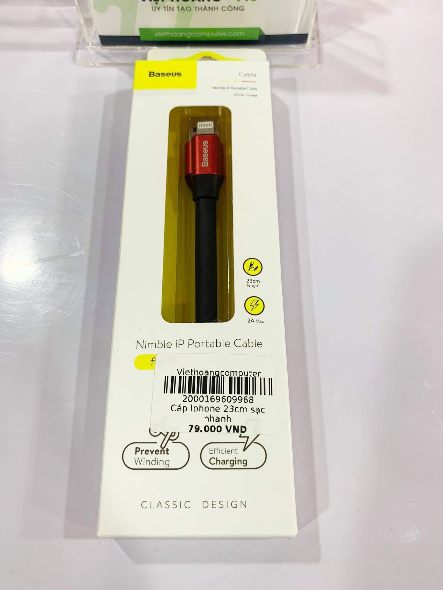Cáp sạc Baseus Iphone 23cm sạc nhanh