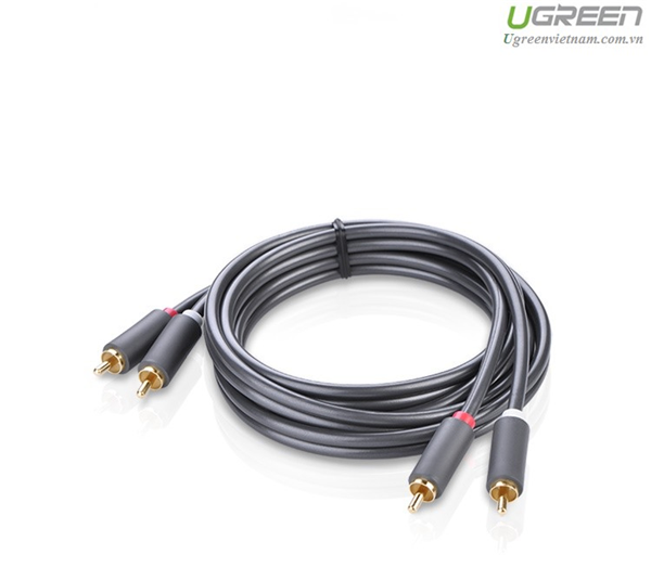 Cáp Audio AV hoa sen 2 đầu RCA dài 1M Ugreen 30747