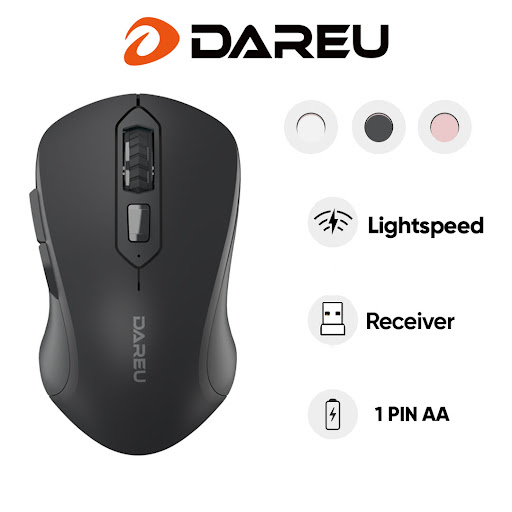 Chuột không dây Dare-U LM115G - Đen