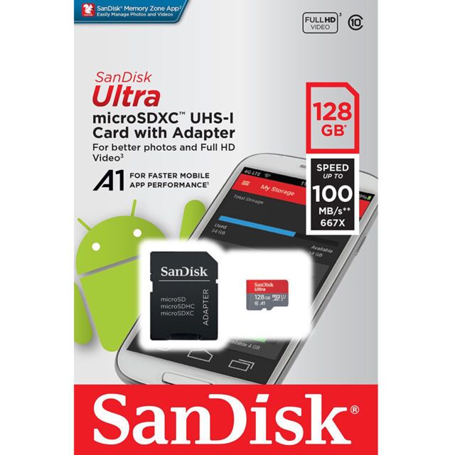 Thẻ nhớ MicroSD Sandisk 128GB Class 10