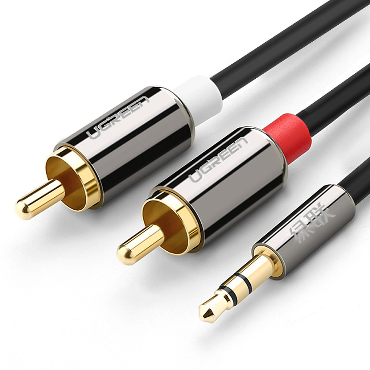 Cáp loa 3.5mm ra 2 RCA dài 5m (AV116) Ugreen 10519