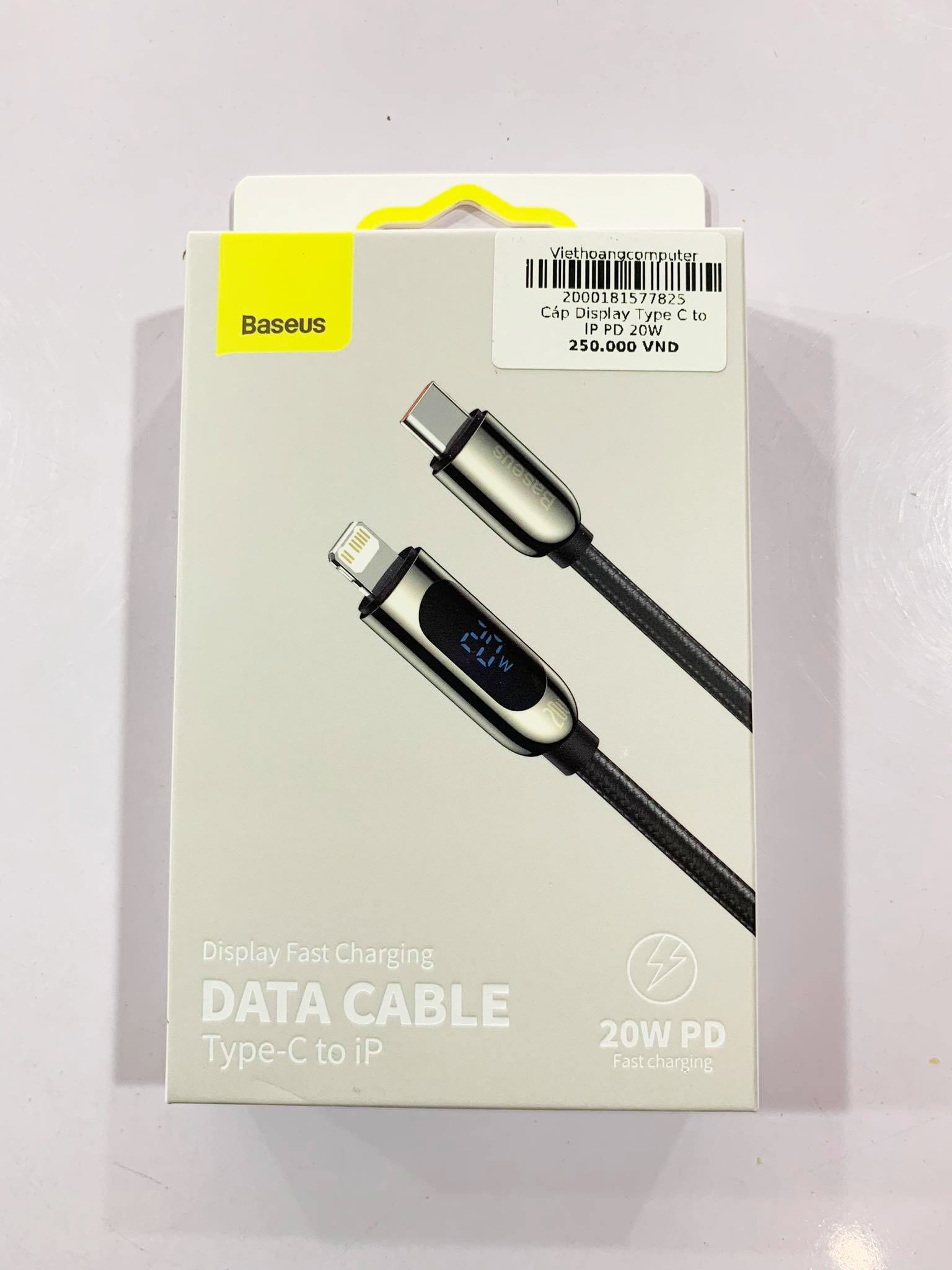 Cáp Display Type C to IP PD 20W-2M