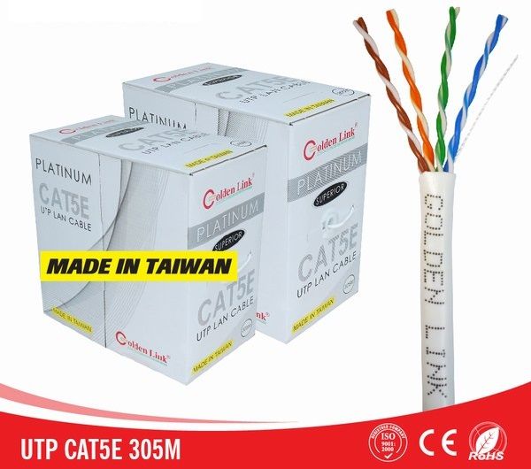 Cáp mạng Golden Link UTP Cat5e Trắng