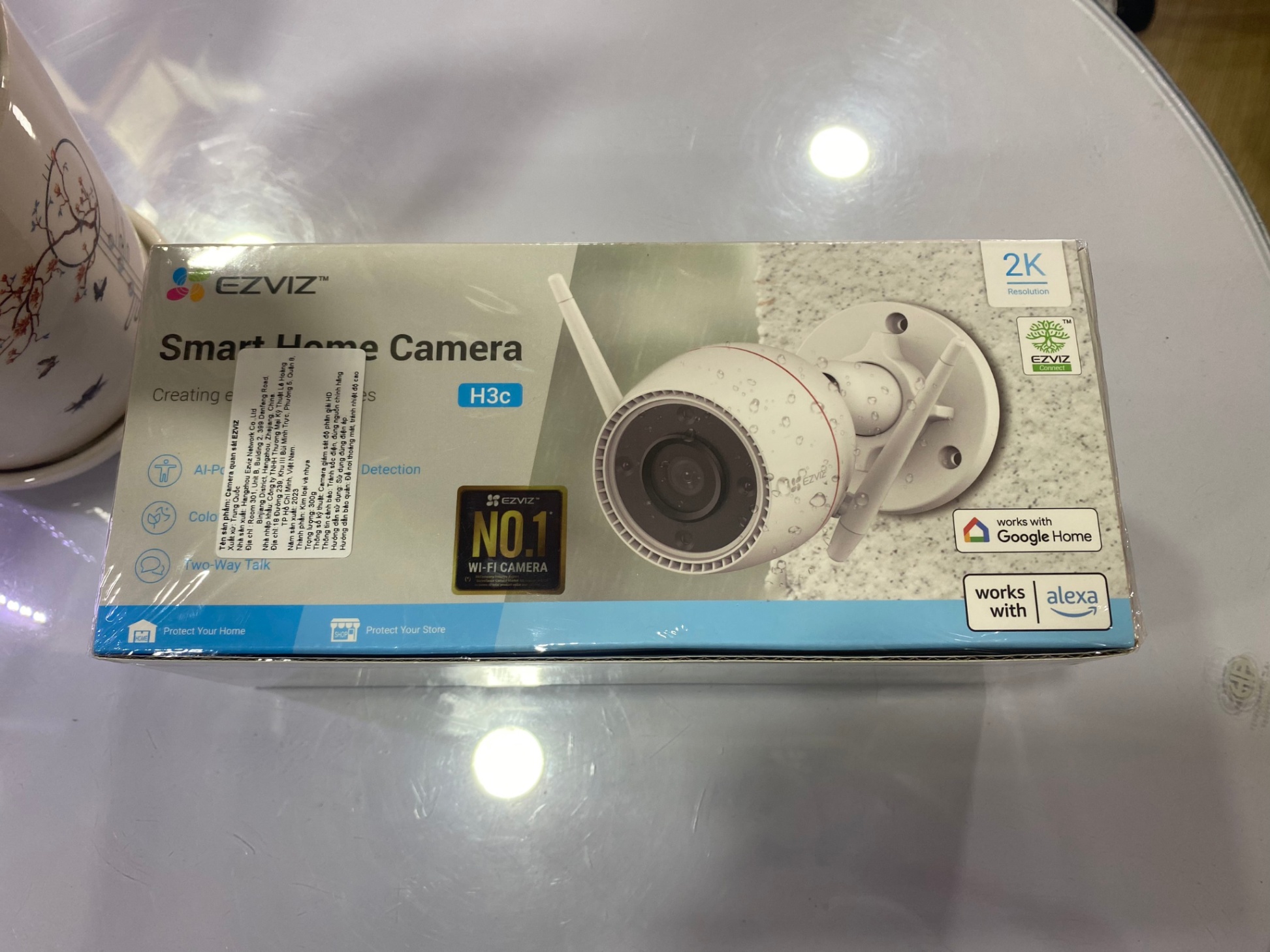 Camera WiFi ngoài trời 3MP EZVIZ H3C 2K 2.8mm (CS-H3c-R100-1K3WKFL)