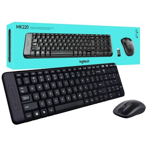 Bộ bàn phím chuột Không Dây Logitech MK220