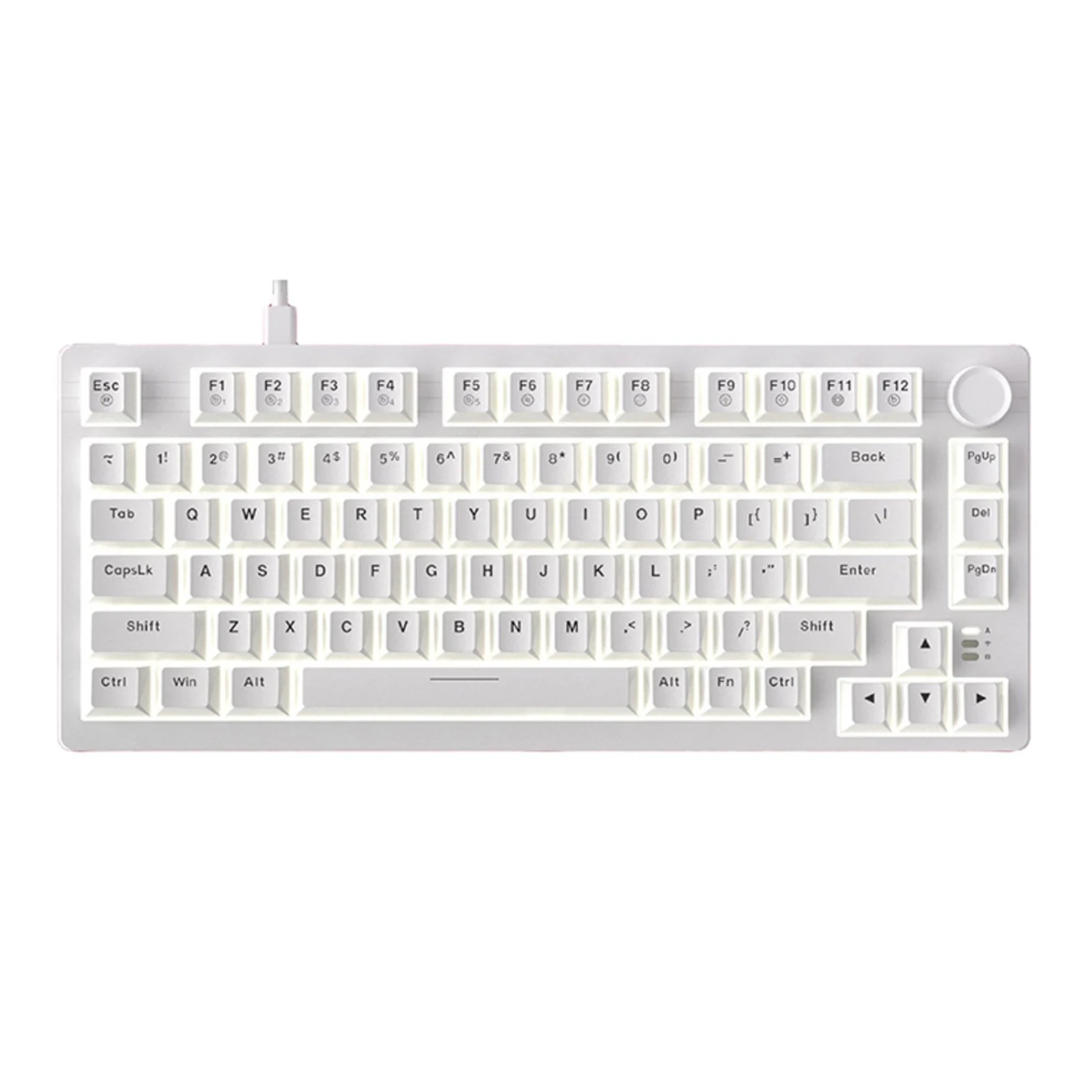 Bàn phím cơ Dare-U EK75 White (2Sides RGB Strips, Type-C), Dream(Liner) Switch
