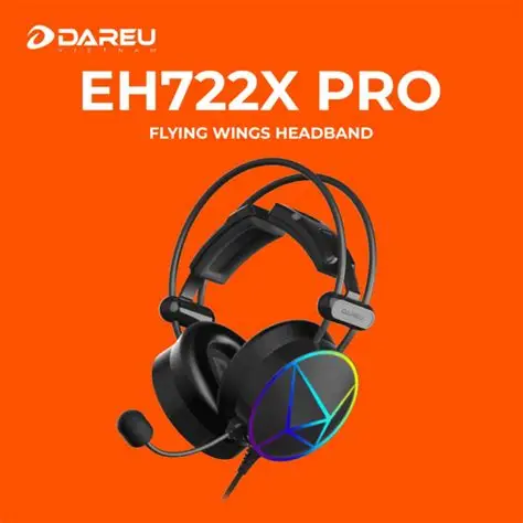 Tai nghe Dare-U EH722X Pro (Multi-Led) (Đen)