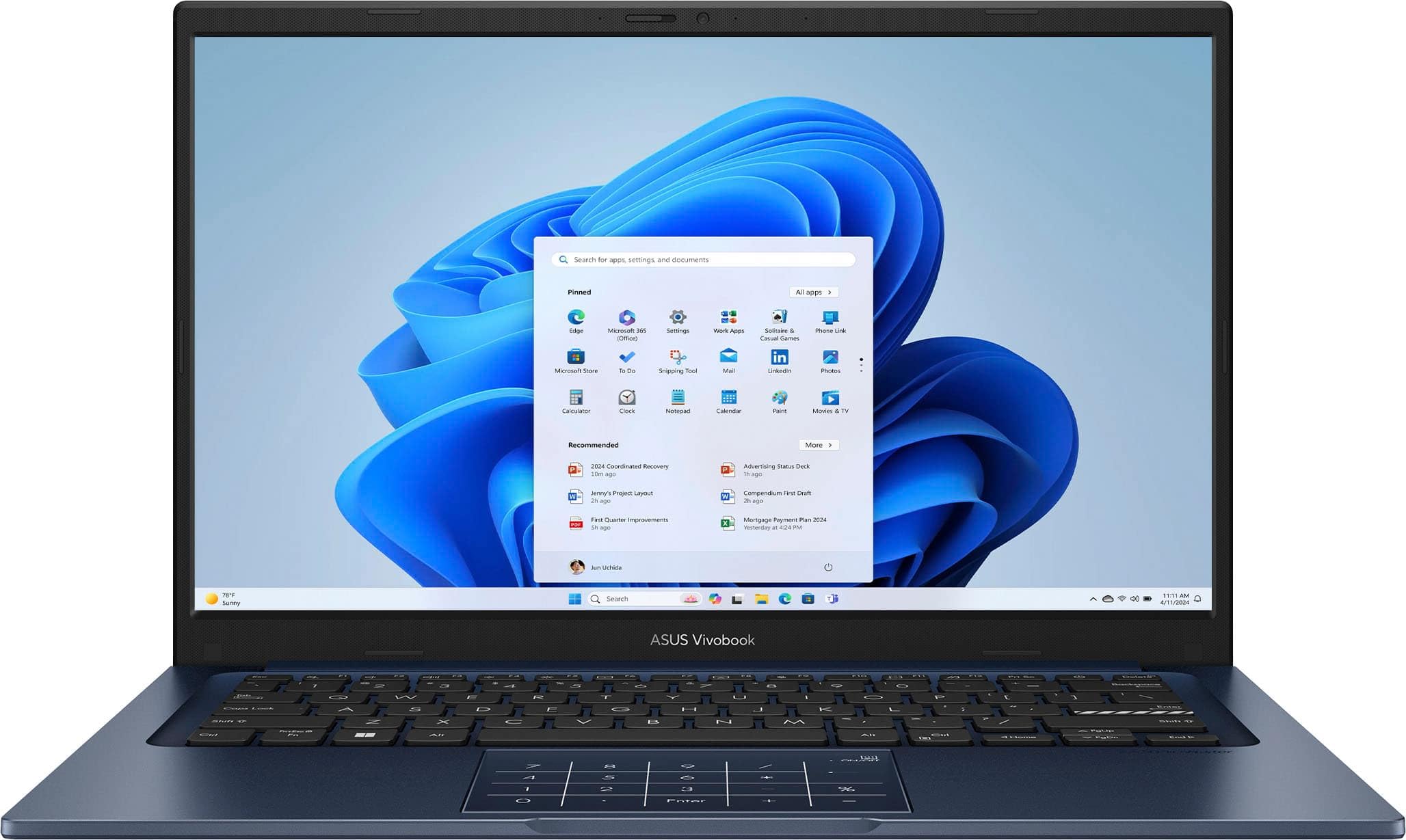 Asus VivoBook X1404VAP Core 5 - 120U / 8GB / 256GB SSD / 14 FHD/ WIN11/ QUIET BLUE