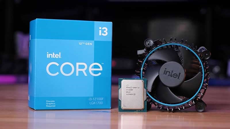 CPU Intel Core i3-12100F LGA1700 (4C/8TH) Box chính hãng