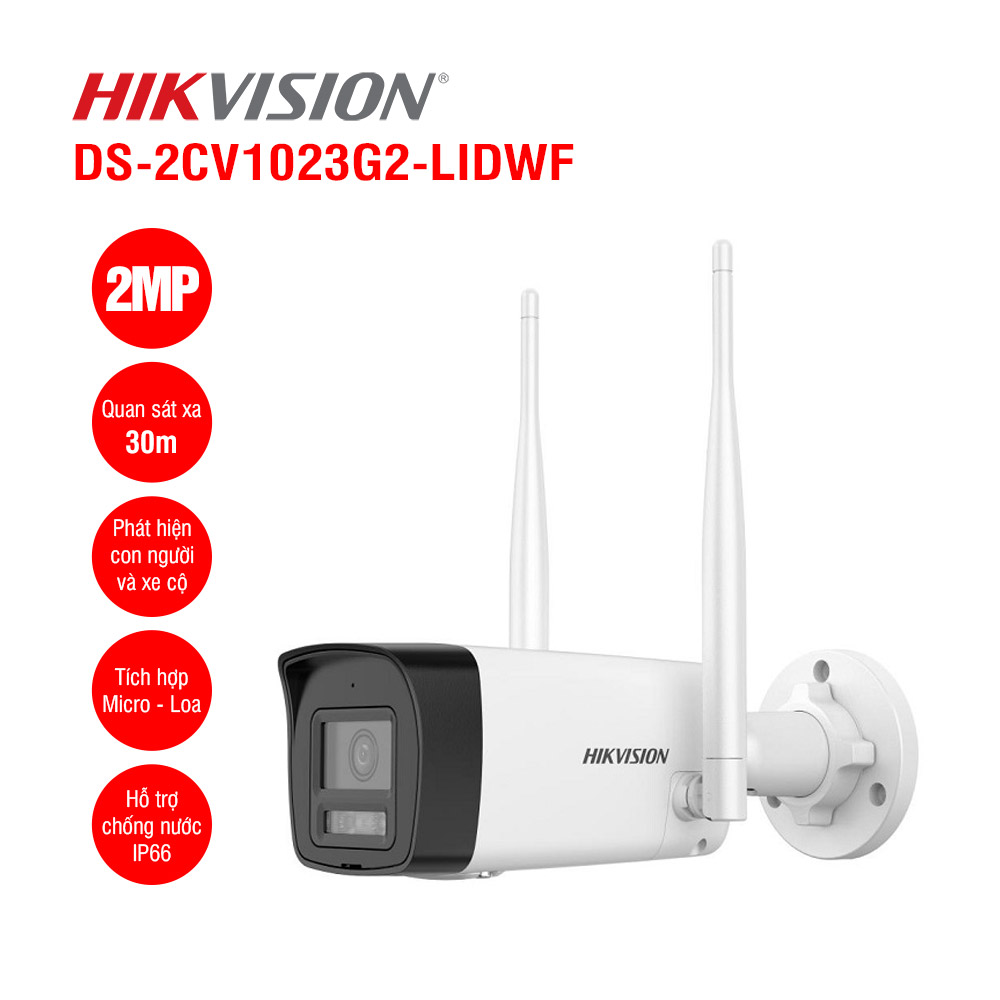 Camera IP thân 2MP HIKVISION DS-2CV1023G2-LIDWF