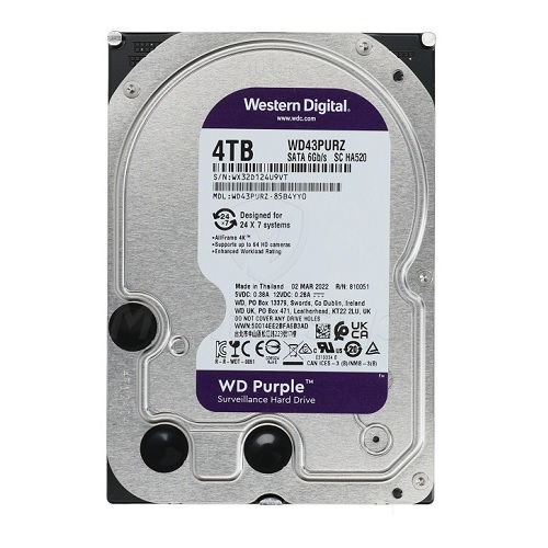 HDD WD Tím Chính Hãng 4TB